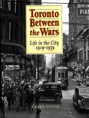 cover image of Toronto Between the Wars